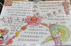 传统节日手抄报三年级春节内容-教育