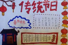传统节日手抄报图片春节三年级简单漂亮-教育