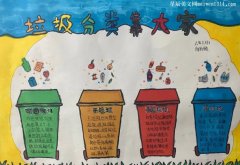六年级手抄报垃圾分类从我做起-教育