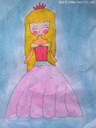绘画《快乐公主》-教育