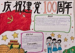 手抄报《庆祝建党100周年》-教育